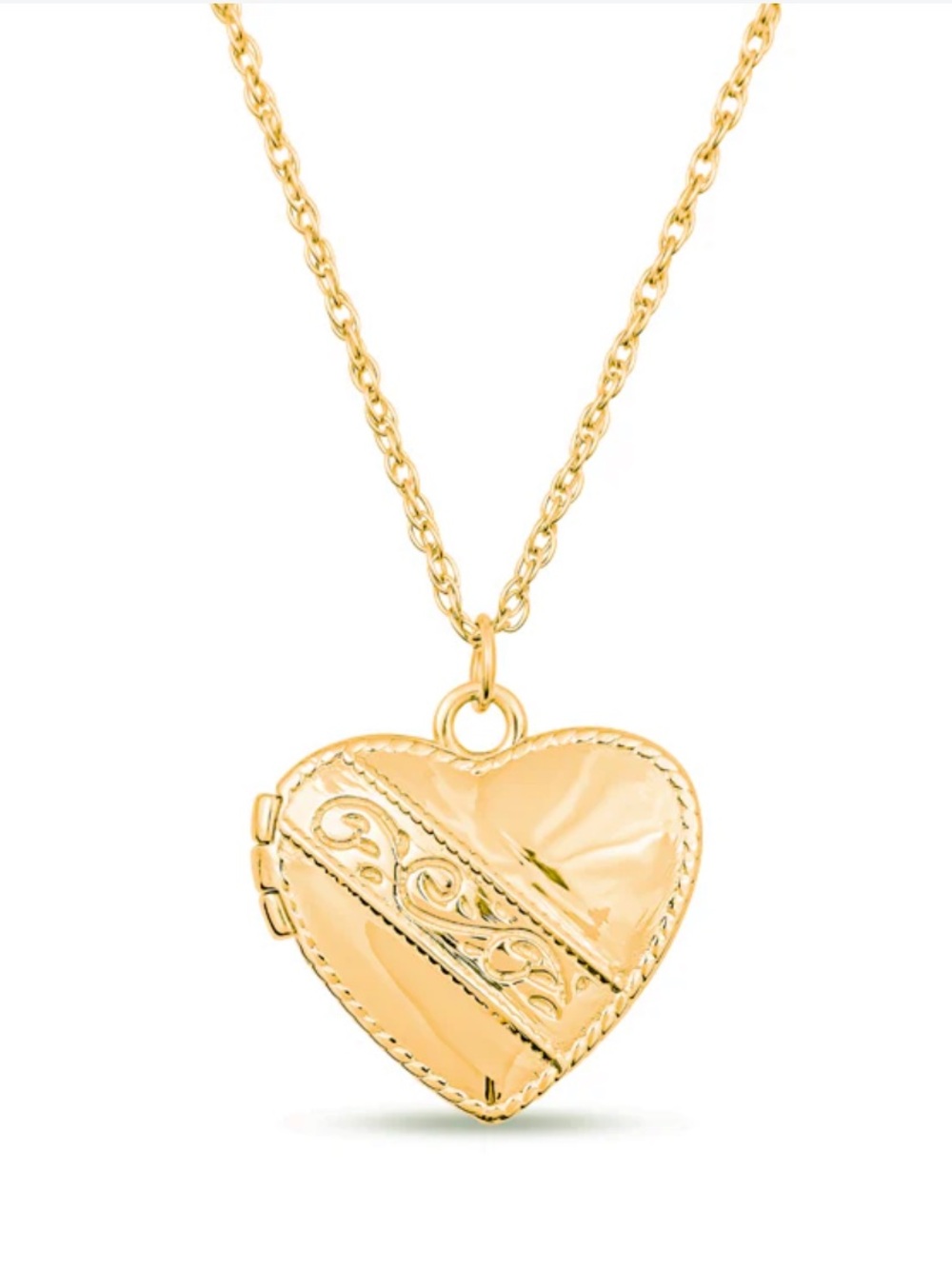 Velvet Mum Gold Heart Locket Necklace